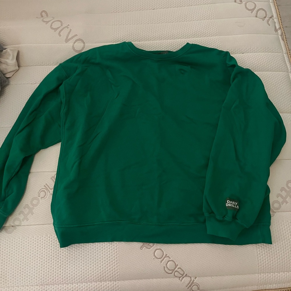 Daily Drills Kelly Green Oversized Crew